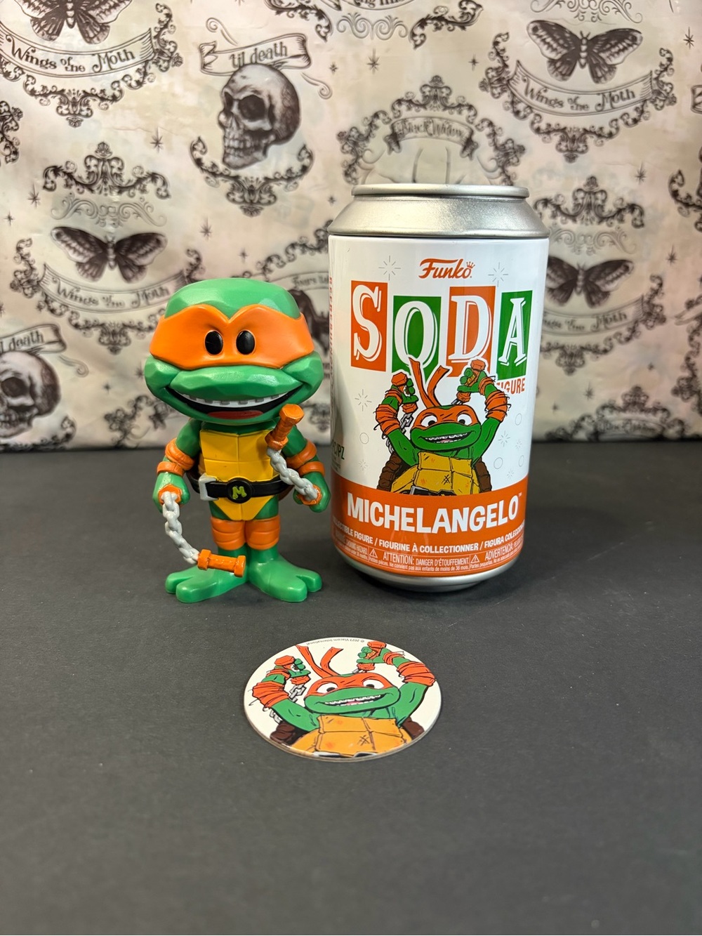 Teenage Mutant Ninja Turtles Michelangelo Mutant Mayhem Common Funko Soda